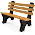 Comfort Park Avenue 4 ft. Cedar Recycled Plastic Bench