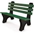 Comfort Park Avenue 4 ft. Green Recycled Plastic Bench