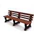 Brooklyn 6 ft. Brown Recycled Plastic Bench