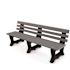 Brooklyn 6 ft. Gray Recycled Plastic Bench