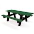 A-Frame 6 ft. Green ADA Recycled Plastic Picnic Table