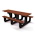 Park Place 6 ft. Brown ADA Recycled Plastic Picnic Table