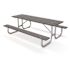 Galvanized Frame 8 ft. Gray Recycled Plastic Picnic Table