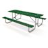 Galvanized Frame 8 ft. Green Recycled Plastic Picnic Table