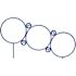 Blue Small Dog Hoop Jump