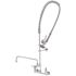 T&S 2-Handle Pull-Down Sprayer Kitchen Faucet with Add on Faucet in Polished Chrome