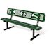 Green Portable Paw & Bone Bench