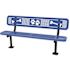 Blue Surface Mount Paw & Bone Bench