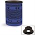 Blue Paw and Bone Trash Receptacle with Ash Urn