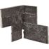 MSI Premium Black Mini Ledger Corner 4.5 in. x 9 in. Splitface Slate Stone Look Wall Tile (4 sq. ft./Case)