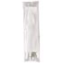 Eco-Products 6 in. Plant Ware White Wrapped Compostable Cutlery Kit with Fork, Knife, Spoon and Napkin (250 per case)