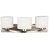 3-Light Brushed Nickel Bath Vanity Light