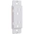 Titan3 1-Gang or Multi-Gang Duplex Plastic Wall Plate Adapter, White