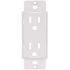 Titan3 1-Gang or Multi-Gang Duplex Plastic Wall Plate Adapter, White