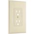Titan3 1-Gang Decorator Duplex Plastic Wall Plate, Ivory Smooth