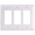 Titan3 3-Gang Decorator/Rocker Wall Plate, White