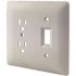 Titan3 2-Gang Decorator/Duplex Plastic Wall Plate, White Textured