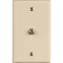 Westek 1-Gang Ivory Coaxial Plastic Wall Plate (10-Pack)