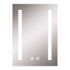 Litex 24 in. x 24 in. Vertical Rectangle LED Mirror with Defogger and Touch on/off Switch
