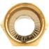 Zenith Crimpon F Connectors in Gold, (10-Pack)