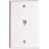 Westek 1-Gang Phone Jack Modular with Wallplate, Thermoplastic, 6 Position, 6 Conductor (10-Pack)