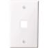 Westek 1-Gang Multimedia Wall Plate 1-Port Plastic White (10-Pack)