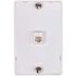 Westek 1-Gang 6-Position 4-Conductors White Screw Terminals Telephone Wall Jack (10-Pack)