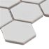 MSI White 2 in. Hexagon 11 in. x 11 in. x 0.25 in. Matte Porcelain Mesh-Mounted Mosaic Tile (12.96 sq. ft. / Case)