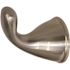 Design House Ames Single J-Hook Robe/Towel Hook in Brushed Nickel