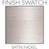 Design House Graz Single Post Toilet Paper Holder in Satin Nickel