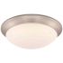 Commercial Electric Commercial Electric 11 in. Contemporary Brushed Nickel Dimmable Integrated LED Flush Mount for Kitchens