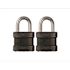 Blackout High Security 1-3/4 in. Keyed Padlock Outdoor Weather Resistant Military-Grade W 1-1/8in. Shackle (2-Pack)