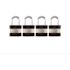 Heavy Duty Steel Keyed 2-Bumper 1-3/4 in. Keyed Padlock W 1-1/8 in. Alloy Shackle High Security Storage Lock (4-Pack)