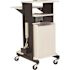 Oklahoma Sound Premium Plus Presentation Cart with Storage Cabinet