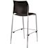 National Public Seating Cafetorium Bar Stool, Plush Vinyl Seat, Black