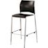 National Public Seating Cafetorium Bar Stool, Plush Vinyl Seat, Black