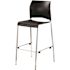 National Public Seating Cafetorium Bar Stool, Plastic Seat, Black