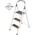Gorilla Ladders 3-Step Steel Lightweight Step Stool Ladder 225 lbs. Load Capacity Type II Duty Rating (9ft. Reach Height)