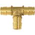 Apollo 1/2 in. Brass PEX-A Barb Tee Fitting