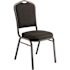 National Public Seating 9300-Series Ebony Black Deluxe Fabric Upholstered Stack Chair (2-Pack)