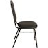 National Public Seating 9300-Series Ebony Black Deluxe Fabric Upholstered Stack Chair (2-Pack)