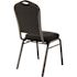 National Public Seating 9300-Series Ebony Black Deluxe Fabric Upholstered Stack Chair (2-Pack)