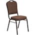 National Public Seating 9300-Series Chocolatier Deluxe Fabric Upholstered Stack Chair (2-Pack)