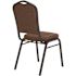 National Public Seating 9300-Series Chocolatier Deluxe Fabric Upholstered Stack Chair (2-Pack)