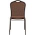 National Public Seating 9300-Series Chocolatier Deluxe Fabric Upholstered Stack Chair (2-Pack)