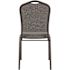 National Public Seating 9300-Series Natural Greystone Deluxe Fabric Upholstered Stack Chair (2-Pack)