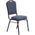 National Public Seating 9300-Series Natural Blue Deluxe Fabric Upholstered Stack Chair (2-Pack)