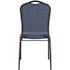 National Public Seating 9300-Series Natural Blue Deluxe Fabric Upholstered Stack Chair (2-Pack)