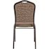 National Public Seating 9300-Series Natural Taupe Deluxe Fabric Upholstered Stack Chair (2-Pack)