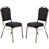 National Public Seating 9300-Series MIdnight Blue Deluxe Fabric Upholstered Stack Chair (2-Pack)